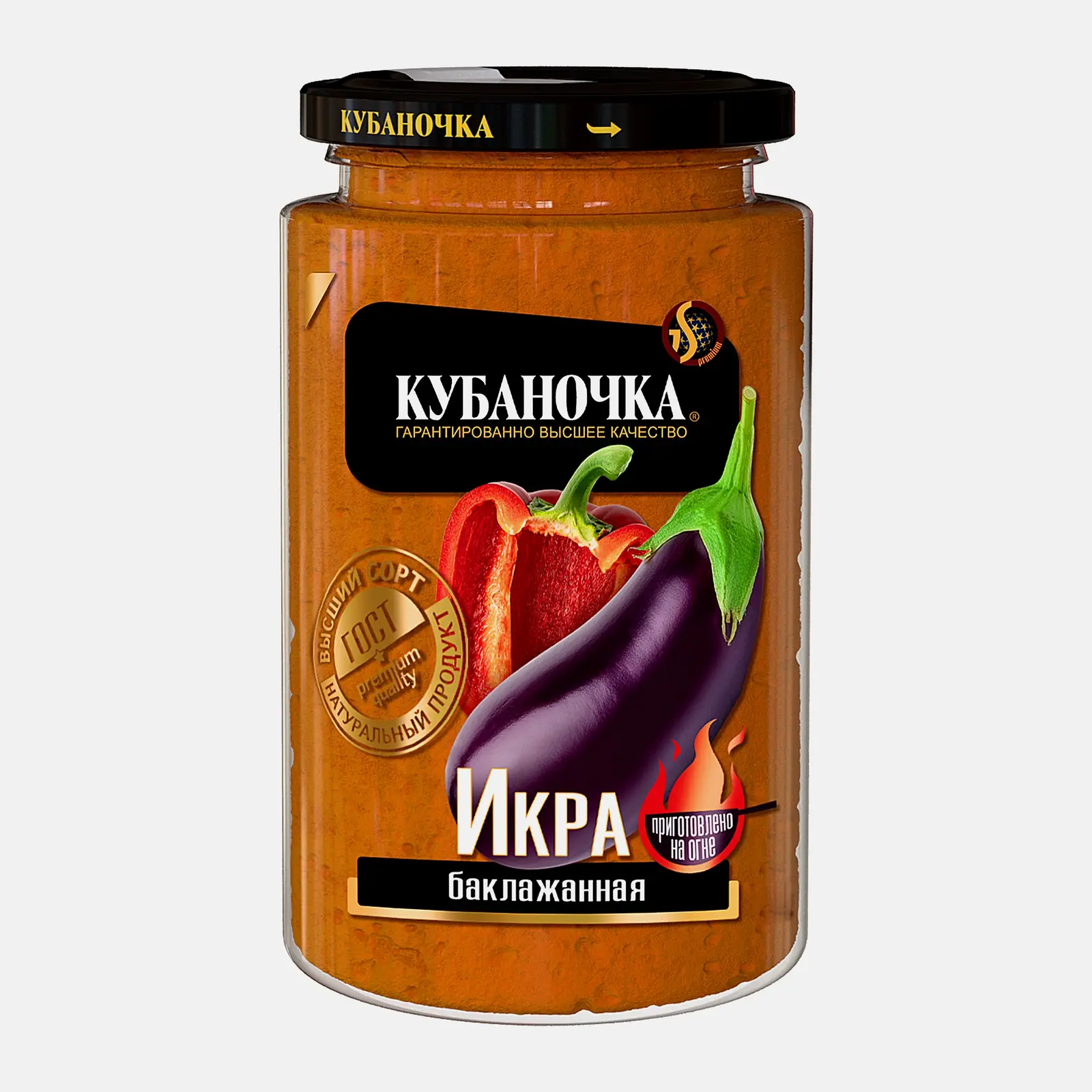 Баклажанная икра Кубаночка 360г