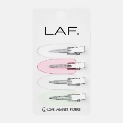 Зажимы для волос LAF цветные 4шт