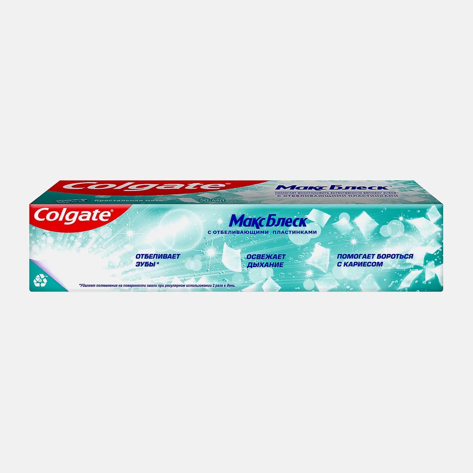 Зубная паста Colgate Max White Crystal Mint 50мл - фото 6 Зубная паста Colgate Max White Crystal Mint 50мл - фото 6