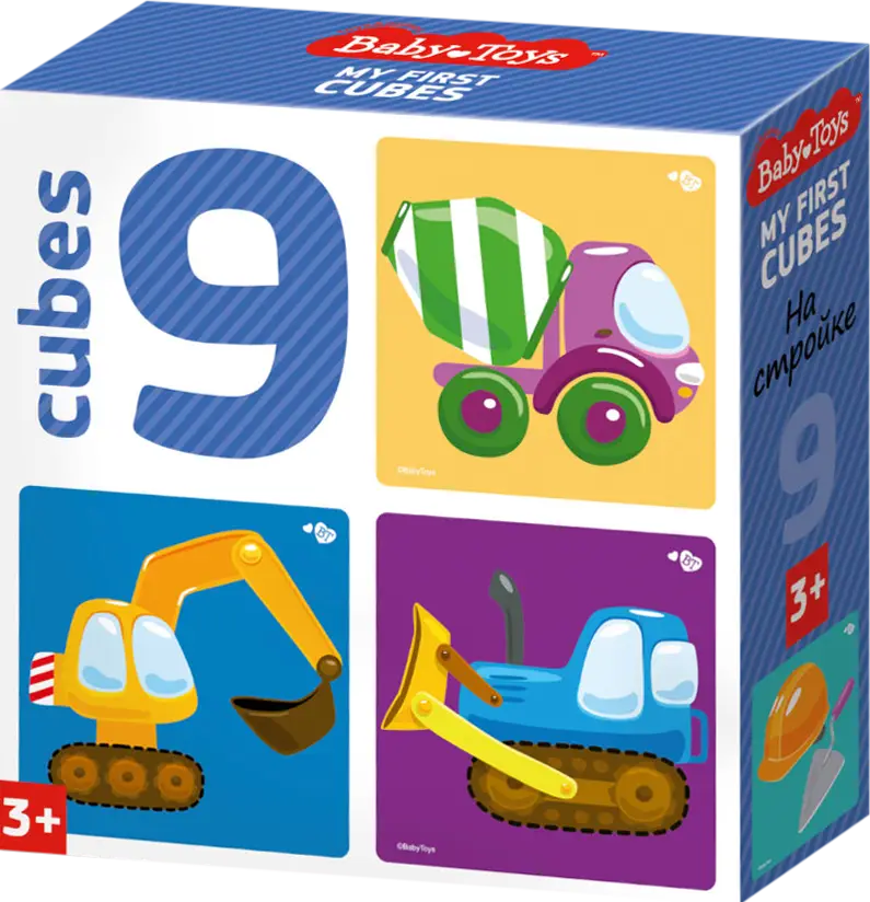 Кубики Baby Toys Тридевятое Царство 9шт в ассортименте