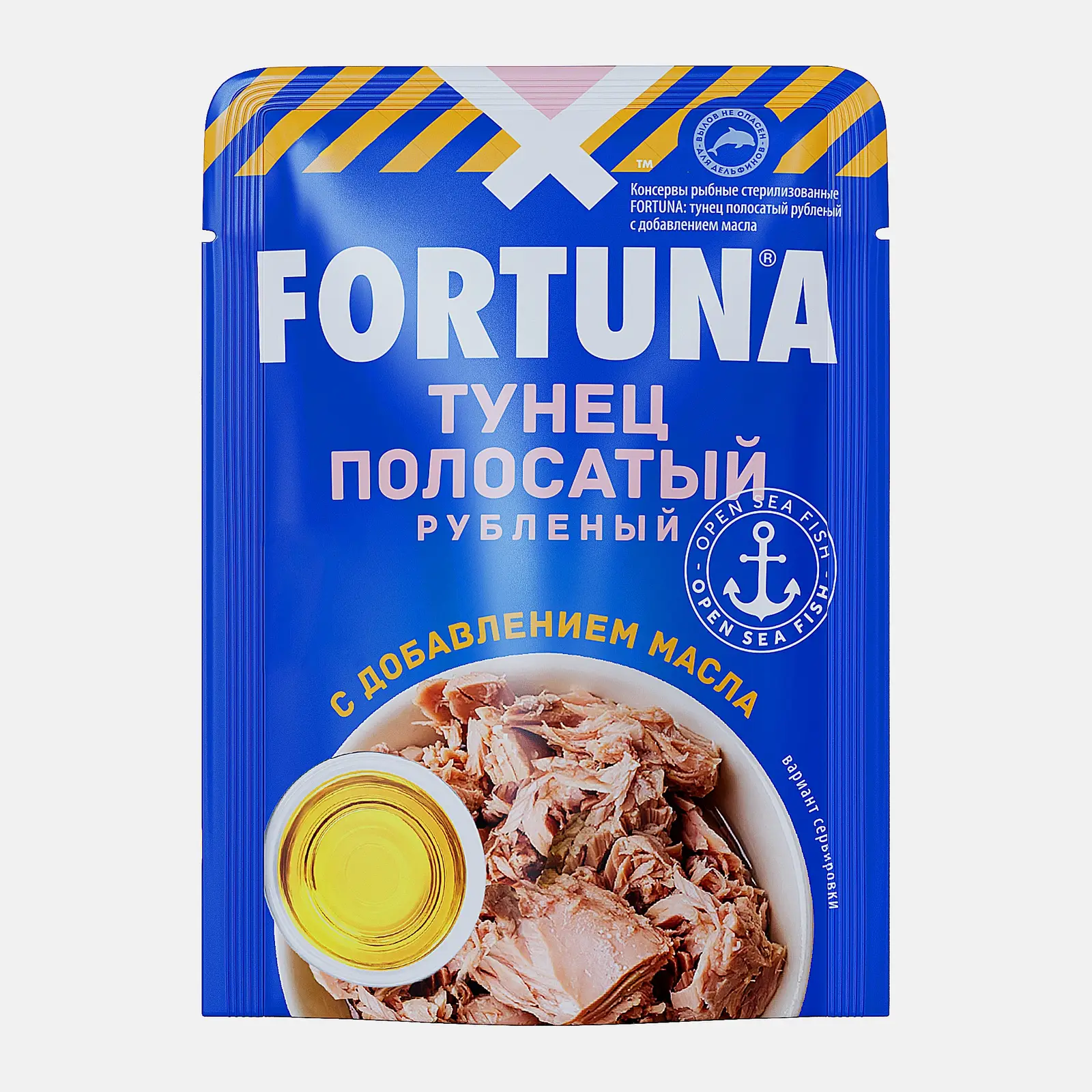 Изображение товара Консерва с тунцом Fortuna в масле 100г - натуральный источник белка Изображение товара Консерва с тунцом Fortuna в масле 100г - натуральный источник белка