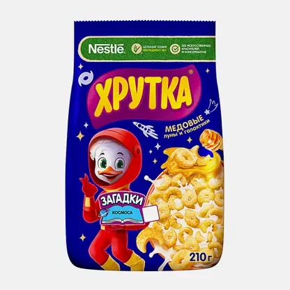 Готовый завтрак Хрутка Кукурузные луны и галактики обогащенные кальцием 210г