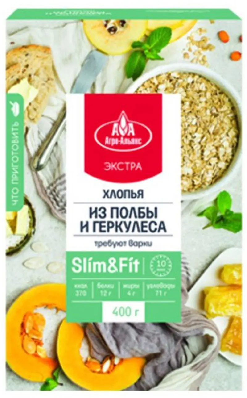 Хлопья Агро-Альянс из полбы и геркулеса 400г — в каталоге на сайте сети  Магнит | Краснодар