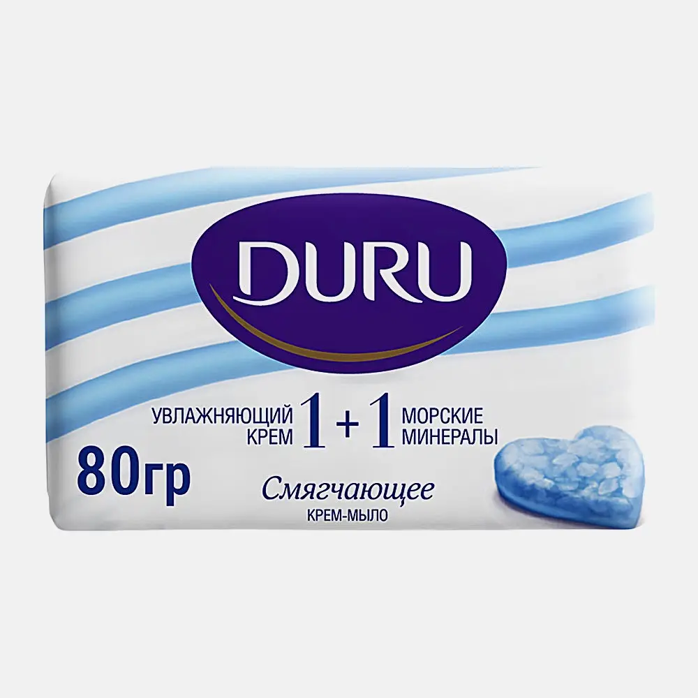 Мыло Duru 1 + 1 Soft Sensations Морские минералы 80г Мыло Duru 1 + 1 Soft Sensations Морские минералы 80г