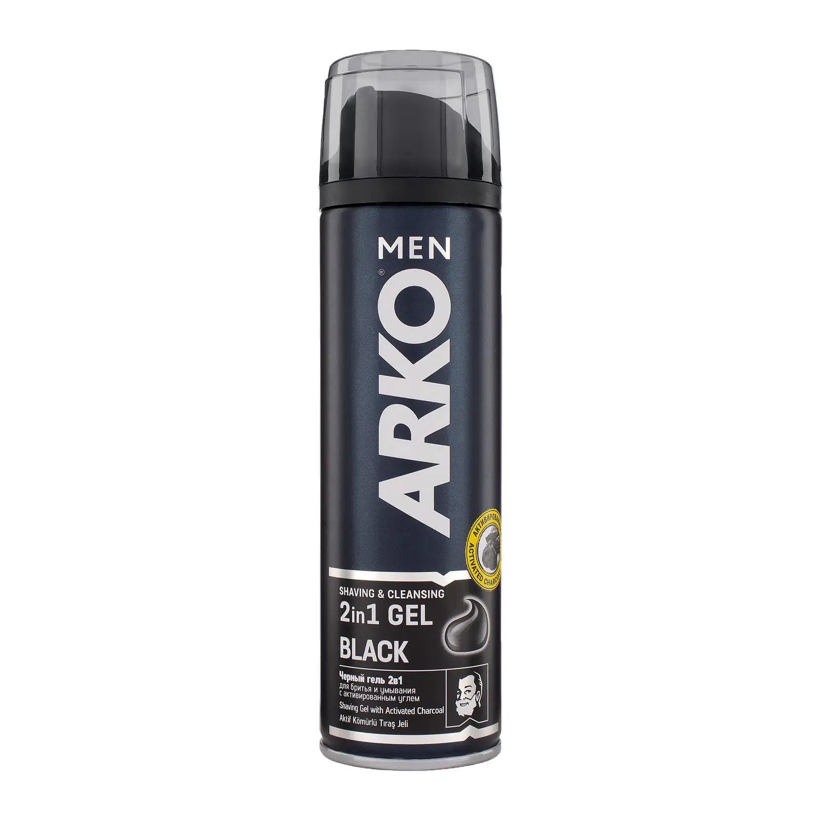 Гель для бритья Arko Men Black 2в1 200мл