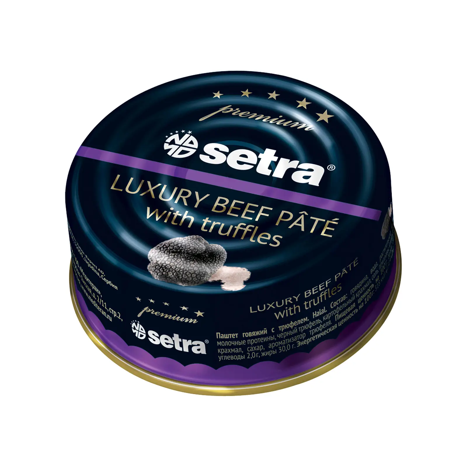 Изображение товара Паштет говяжий Setra с трюфелем 100г