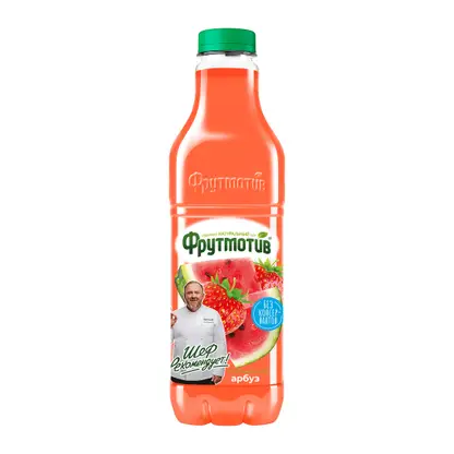 Изображение товара Напиток Фрутмотив Арбуз-клубника 1.5 л освежающий фруктовый напиток