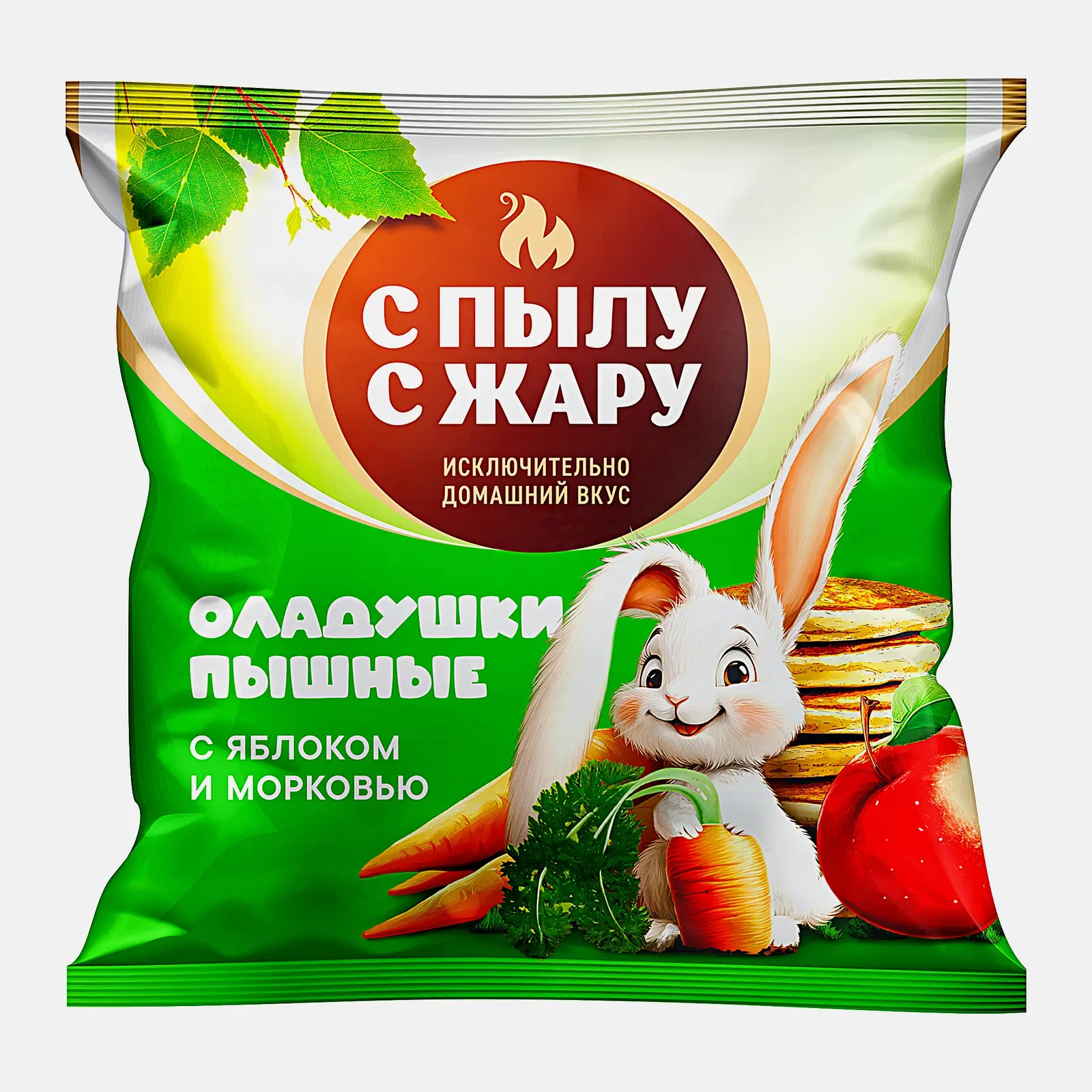 Оладьи С пылу с жару с яблоком и морковью 240г Оладьи С пылу с жару с яблоком и морковью 240г