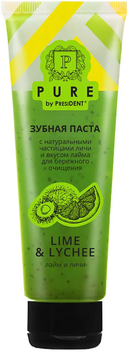 Зубная паста President Pure Лайм и личи 100г