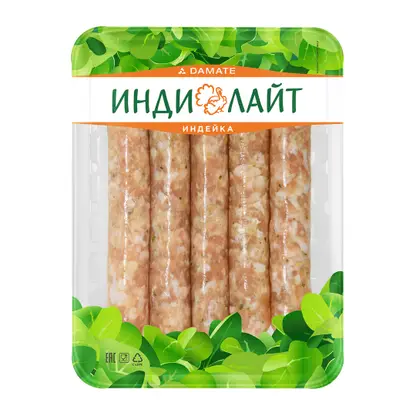 Изображение товара Колбаски из индейки Индилайт Барбекю 350г