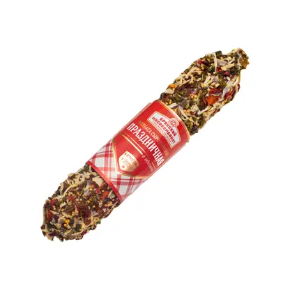 Изображение товара Колбаса Брянский МК Праздничная в обсыпке сырокопченая 300г