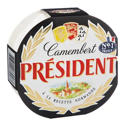Изображение товара Сыр President Камамбер с белой плесенью 45% 125г