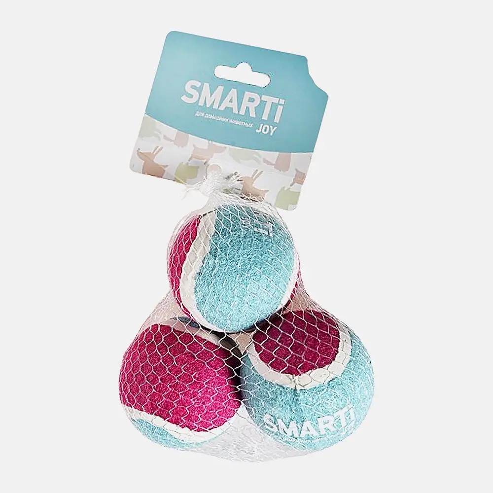 Изображение товара Набор из 3 ярких мячей диаметром 6,35 см для собак