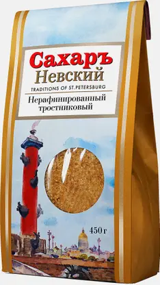 Сахар Невский коричневый 450г