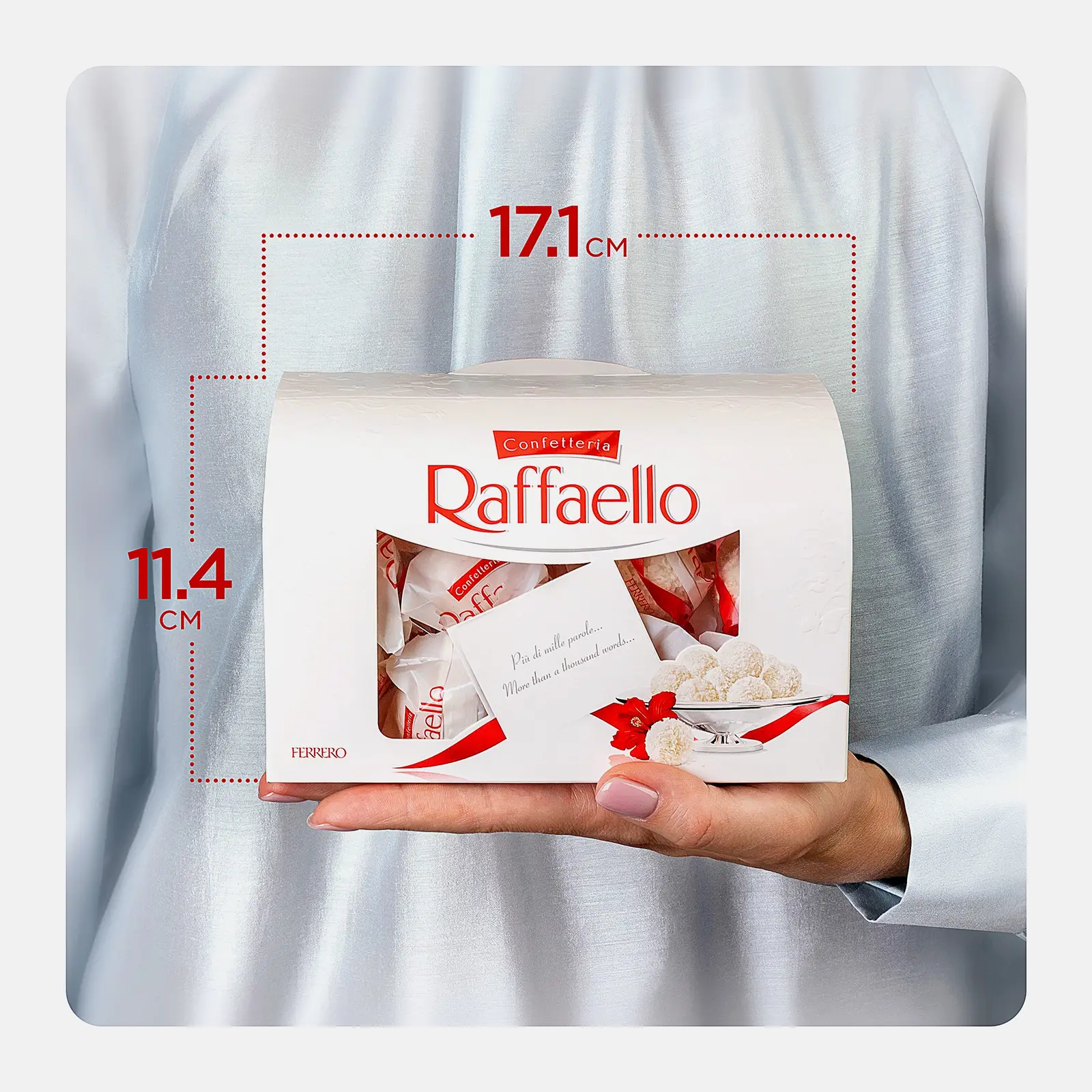 Конфеты с цельным миндальным орехом в кокосовой обсыпке в сундуке Raffaello 240г - фото 10 Конфеты с цельным миндальным орехом в кокосовой обсыпке в сундуке Raffaello 240г - фото 10