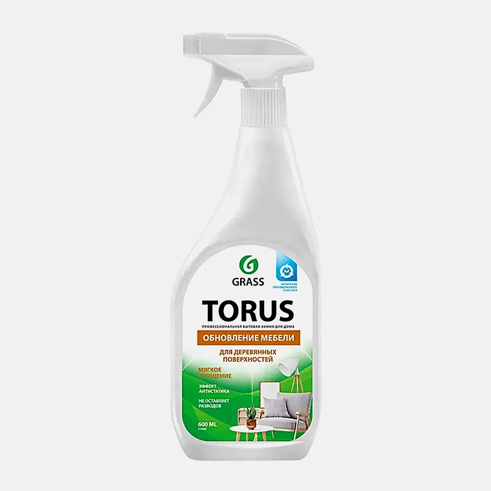 Очиститель мебели Grass Torus с полиролью 600мл - фото 2