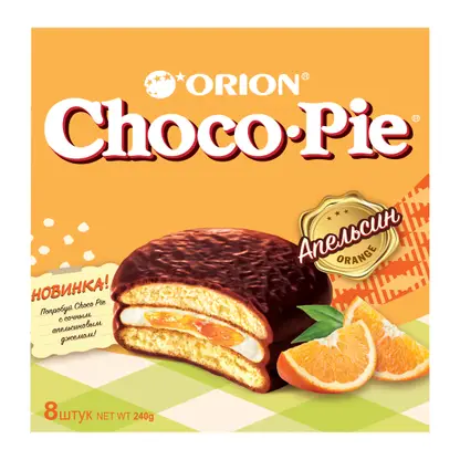 Изображение товара Пирожное бисквитное Апельсин Choco Pie 240г
