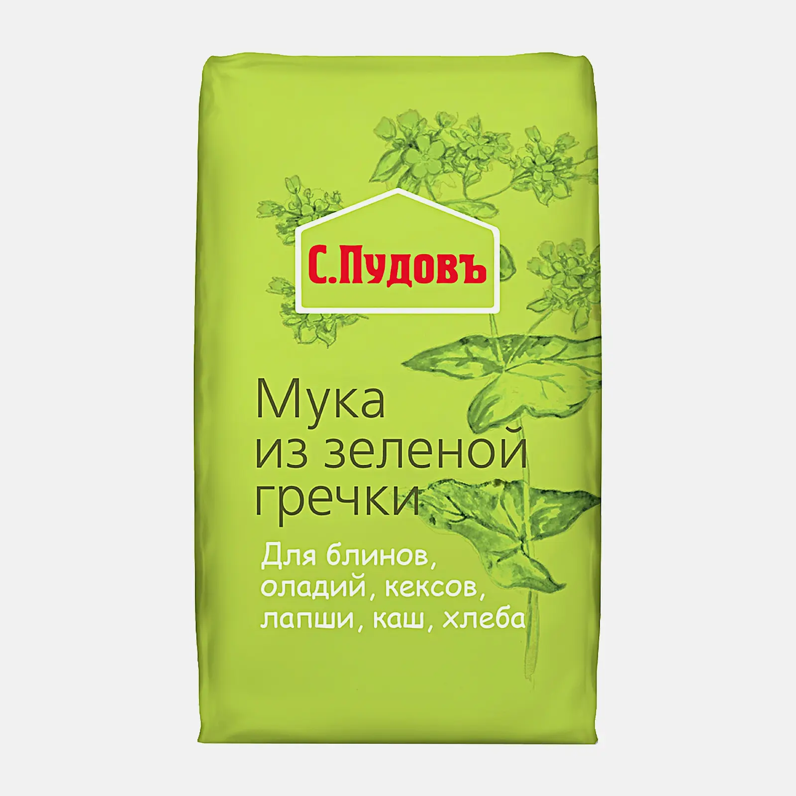 Мука С.Пудовъ из зеленой гречки 500г