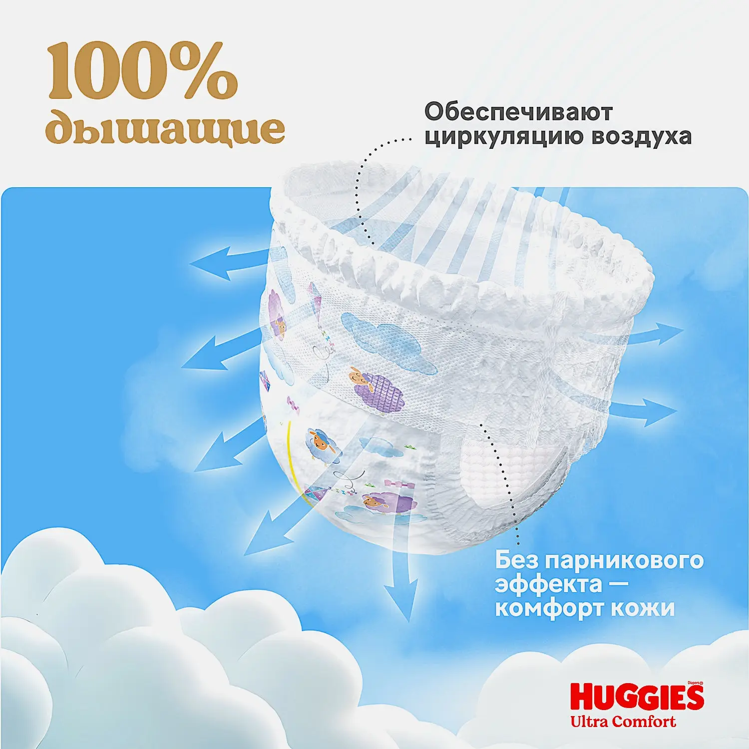 Подгузники-трусики для мальчиков №3 6-11кг Huggies Ultra Comfort 54шт - фото 5