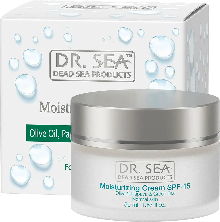 Крем для лица Dr.Sea увлажняющий с зеленым чаем Spf 15 50мл