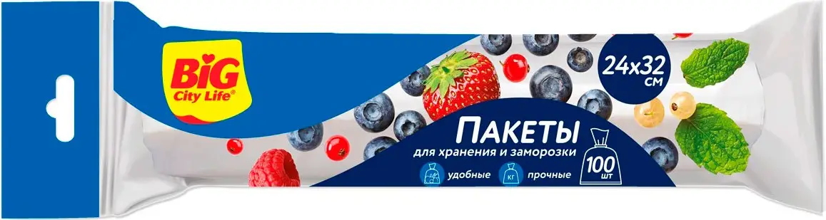 Изображение товара Пакеты для хранения Big City Life 100шт
