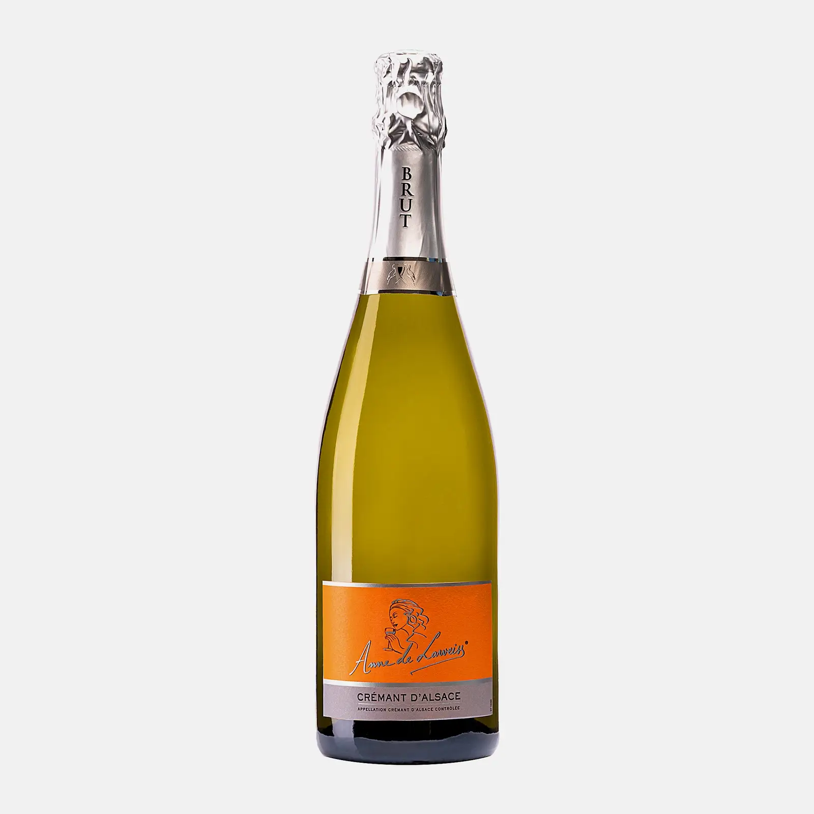 Белое вино игристое Cremant брют выдержанное Anne De Laweiss 12% 750мл Белое вино игристое Cremant брют выдержанное Anne De Laweiss 12% 750мл