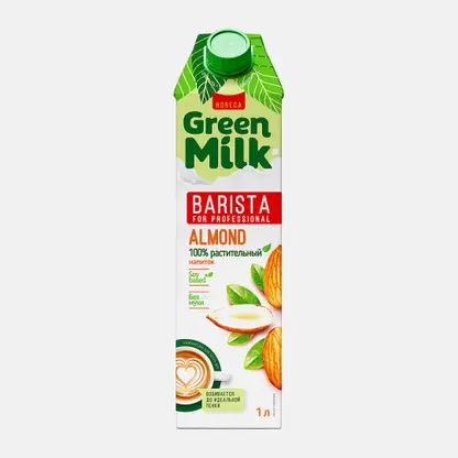 Напиток соевый миндаль Green Milk Barista 1л