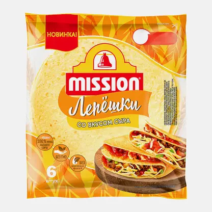 Лепёшки сырные Mission 250г