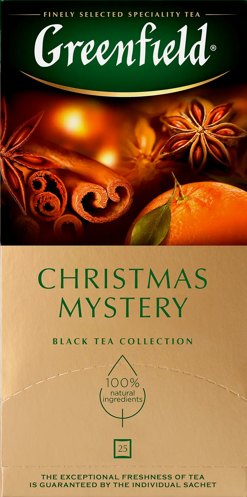 Изображение товара Чай черный Greenfield Кристмас Мистери 25 пакетов по 1.5 г для праздника