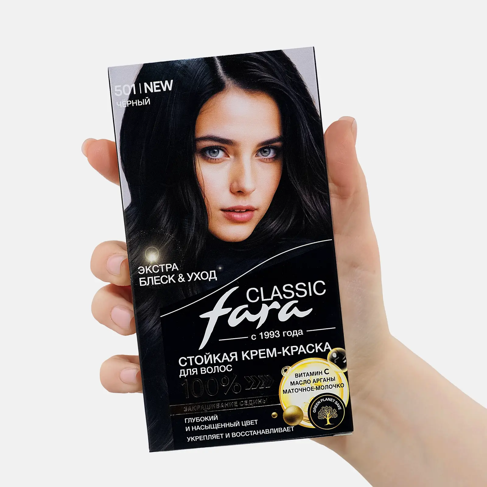 Крем-краска для волос Fara Classic 501 Черный