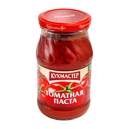 Изображение товара Томатная паста Кухмастер 480г натуральный продукт для соусов и заготовок