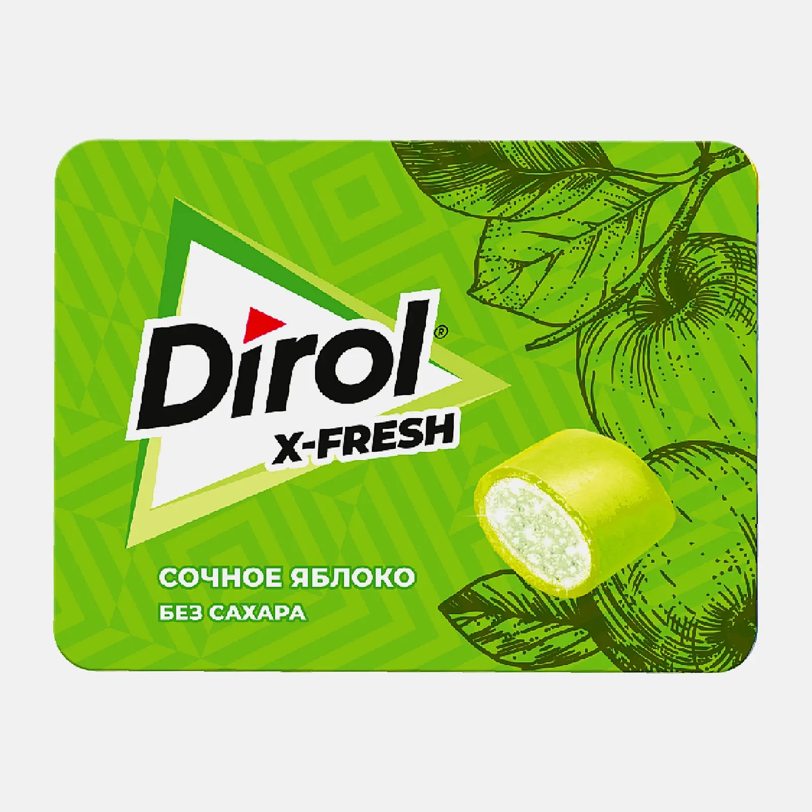 Изображение товара Жевательная резинка Dirol X-Fresh со вкусом яблока 16г