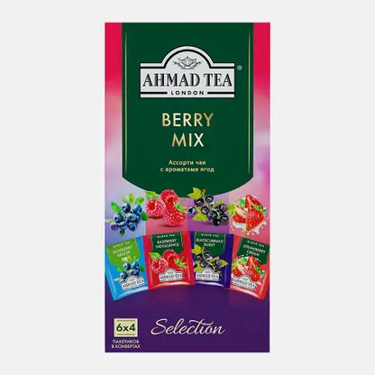 Чай ягодный Ahmad Tea Микс 4 вкуса 24пак 37.8г