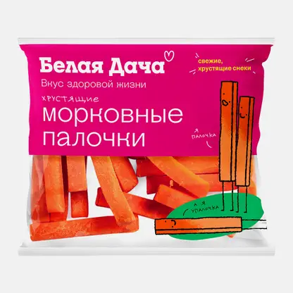 Морковные палочки Белая дача 80г