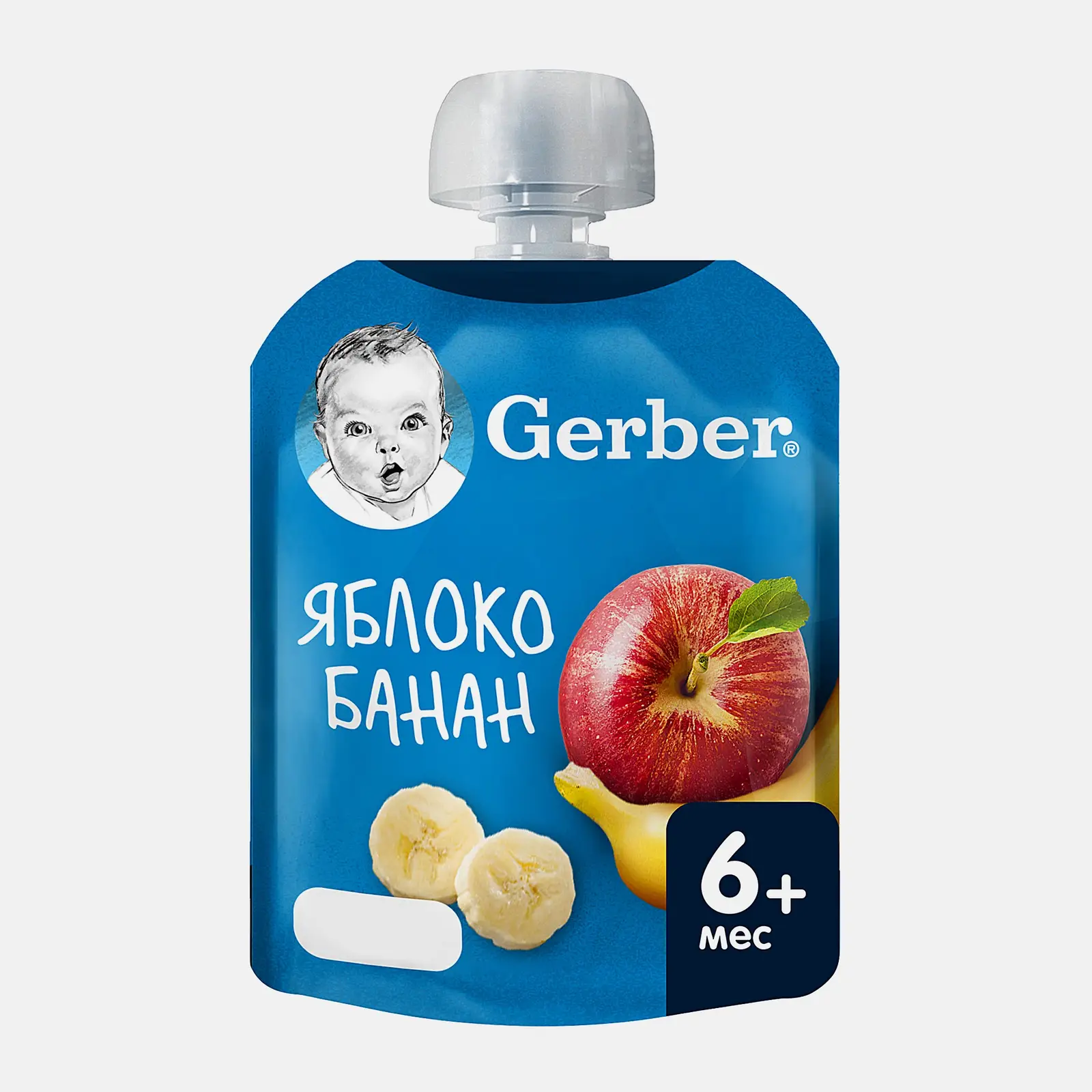 Пюре детское Gerber яблоко-банан с 6 месяцев 90г