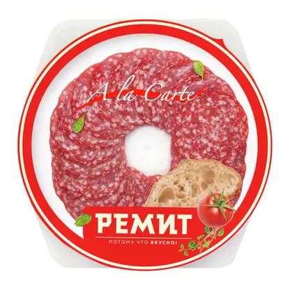Изображение товара Колбаса Salame сырокопченая нарезка Ремит 60г