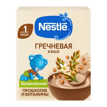 Изображение товара Каша безмолочная детская гречневая с 4 месяцев Nestle 200г