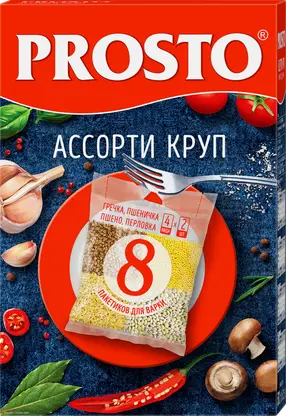 Крупа Prosto Ассорти 8пак*62.5г