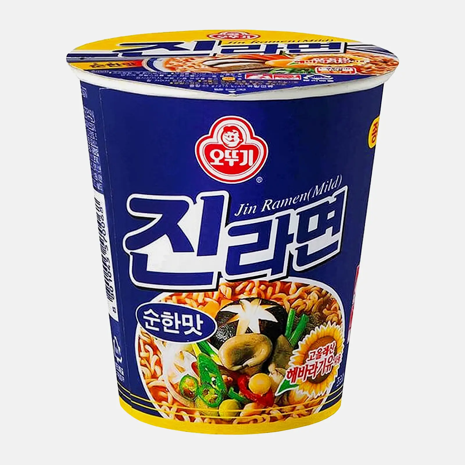 Изображение товара Импортный неострый рамен Джин с зелеными добавками 65г Ottogi