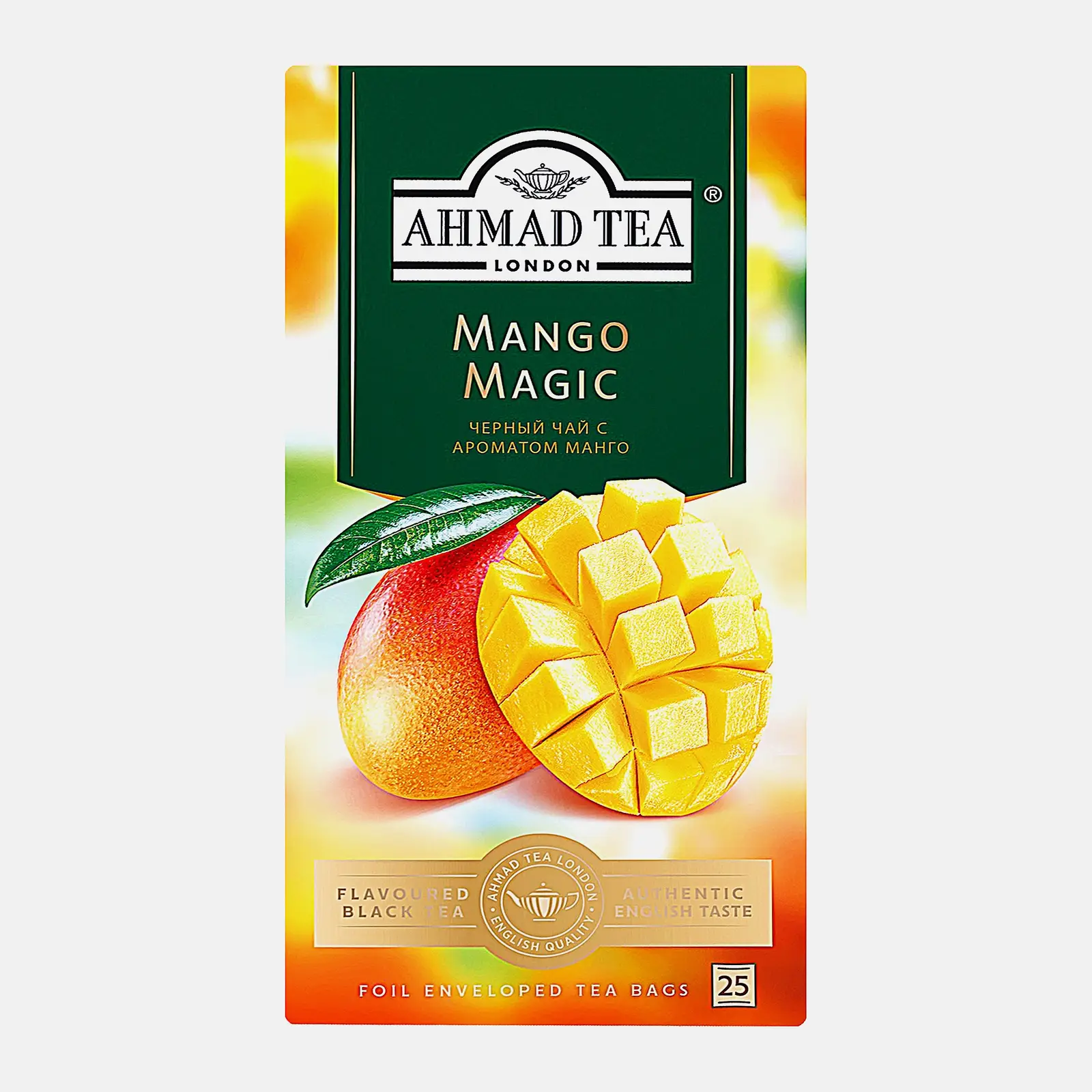 Изображение товара Черный чай Ahmad Tea Mango Magic с ароматом манго 25 пакетиков