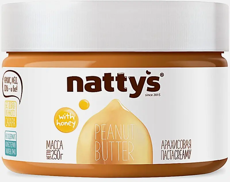 Арахисовая паста с медом Creamy Nattys 250г