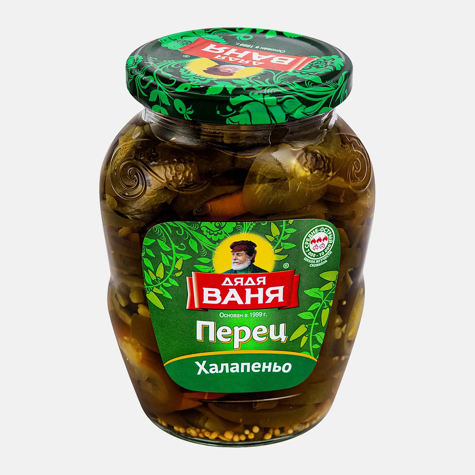 Изображение товара Перец Халапеньо Дядя Ваня 350г острый маринованный