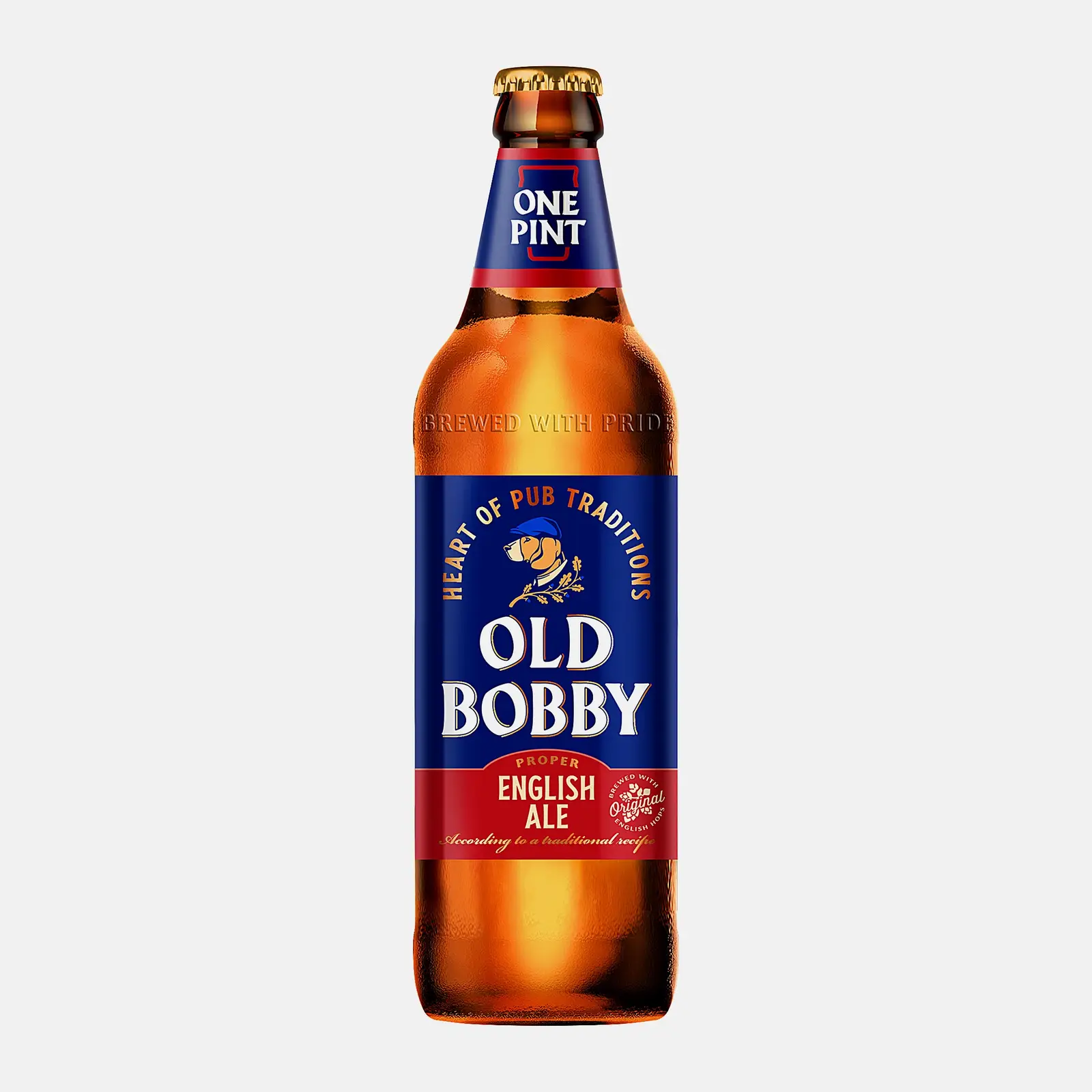 Пивной напиток Old Bobby Эль пастеризованное 4.5% 568мл Пивной напиток Old Bobby Эль пастеризованное 4.5% 568мл