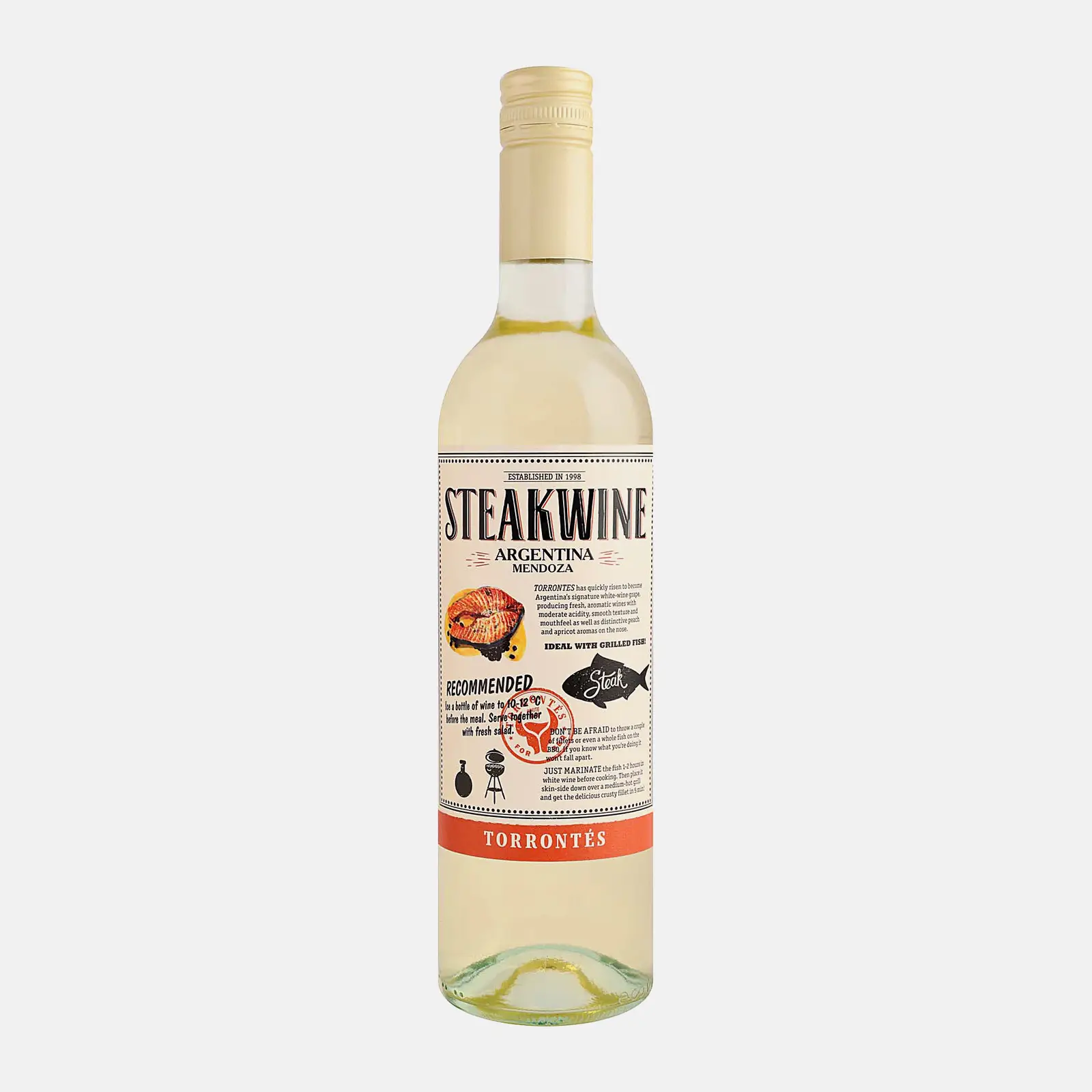 Вино Steakwine Torrontes белое полусухое 12.5% 750мл