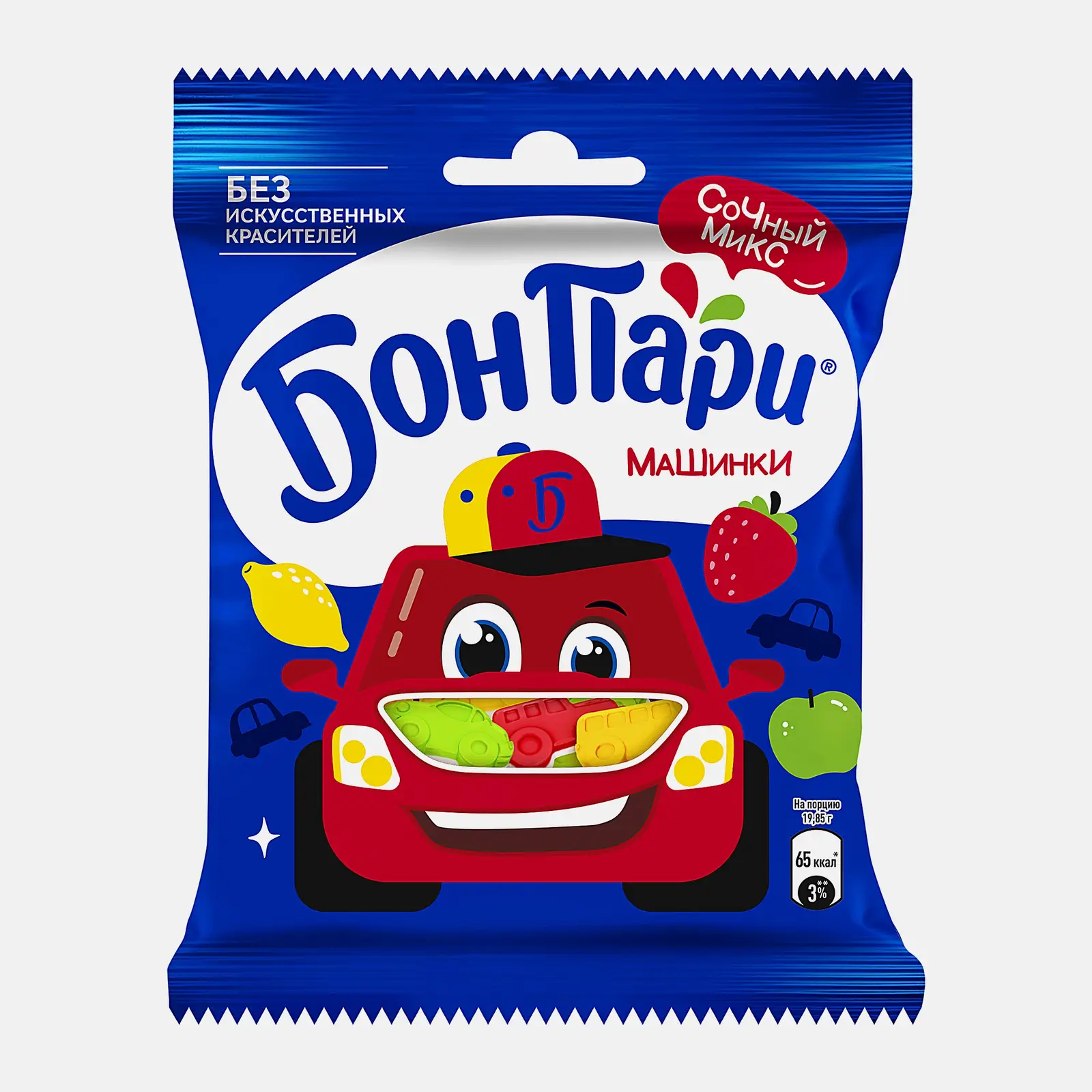 Изображение товара Жевательный мармелад Машинки Бон Пари 75г