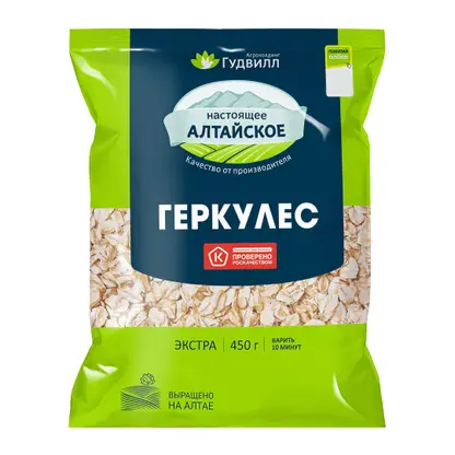 Изображение товара Хлопья Гудвилл Геркулес 450г