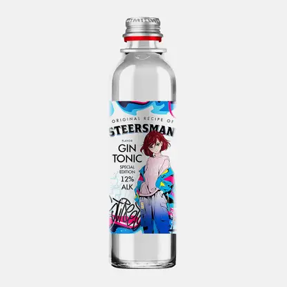 Спиртной напиток Steersman со вкус джина и тоника газированный 12% 330мл