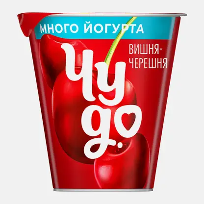 Йогурт вязкий живой Чудо Вишня-Черешня 2.5% 290г