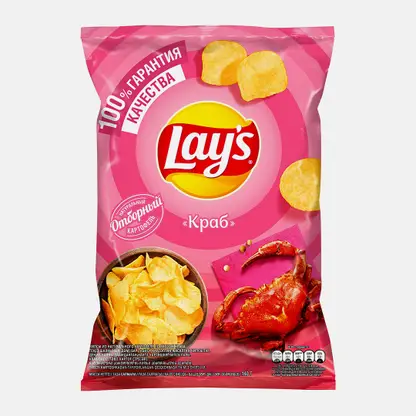 Чипсы Lays Краб 140г