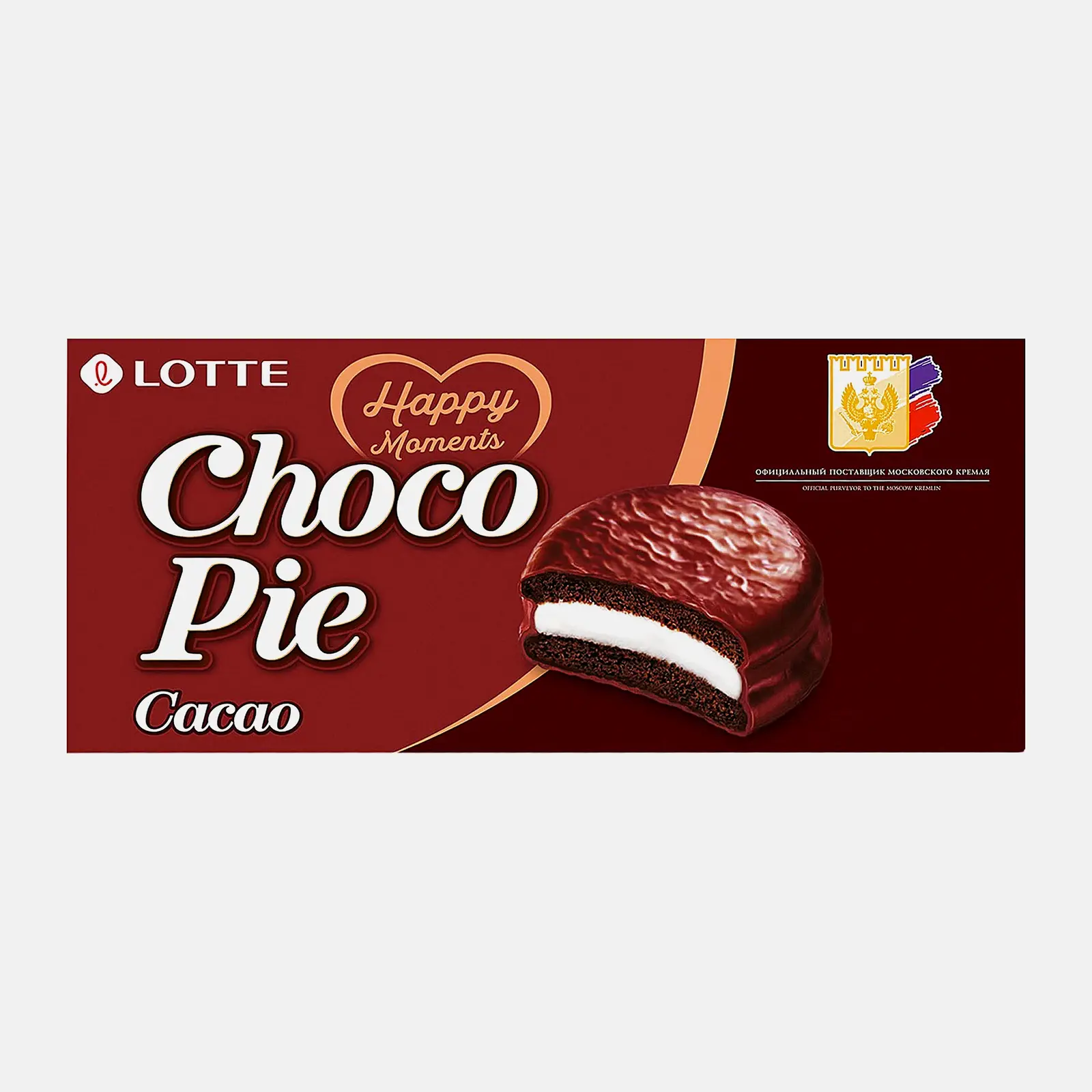 Печенье Choco Pie Cacao в глазури Lotte 6шт*28г